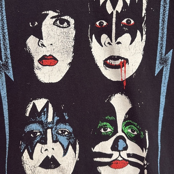 KISS Band Tee Womens Size Large "I was Made for Lovin You" Gene Simmons Members - Picture 4 of 9